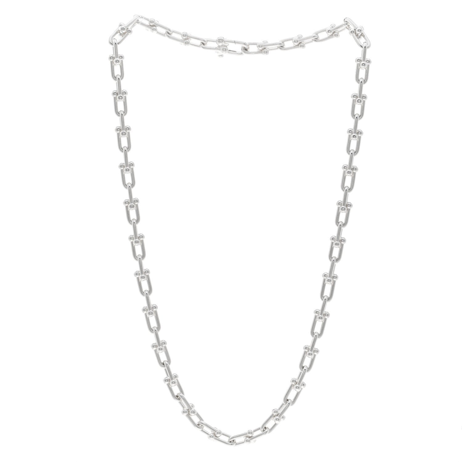 Tiffany Sterling Silver Small HardWear Link Necklace 3 of 4