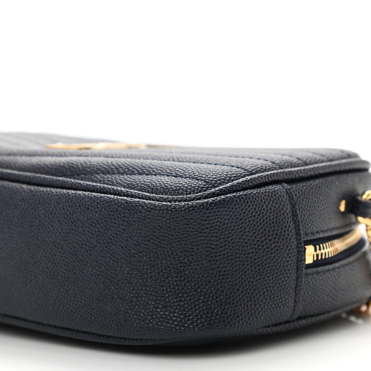 Grain De Poudre Matelasse Monogram Mini Lou Camera Bag Navy
