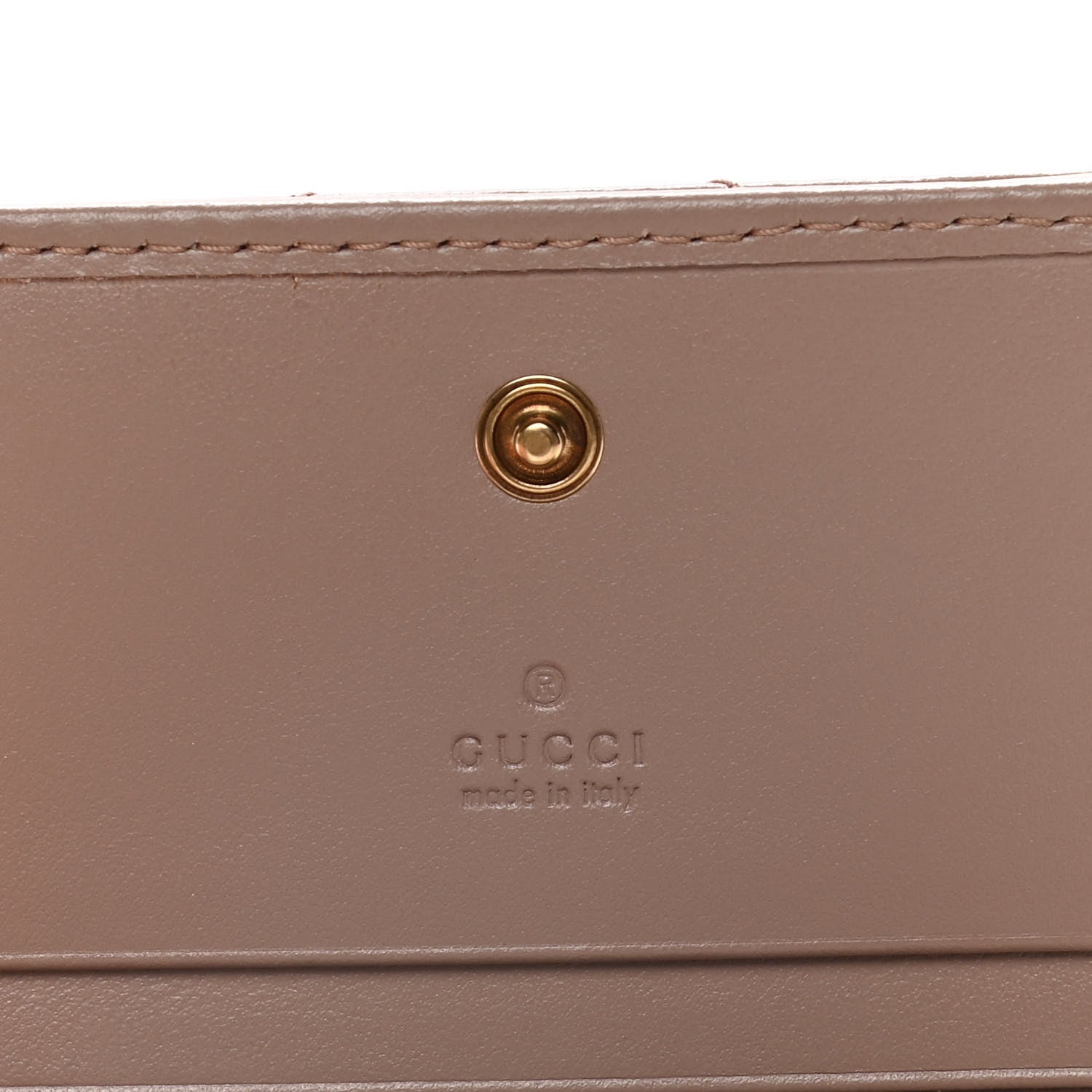 Gucci Calfskin Matelasse GG Marmont Card Case Wallet Porcelain Rose 6 of 11