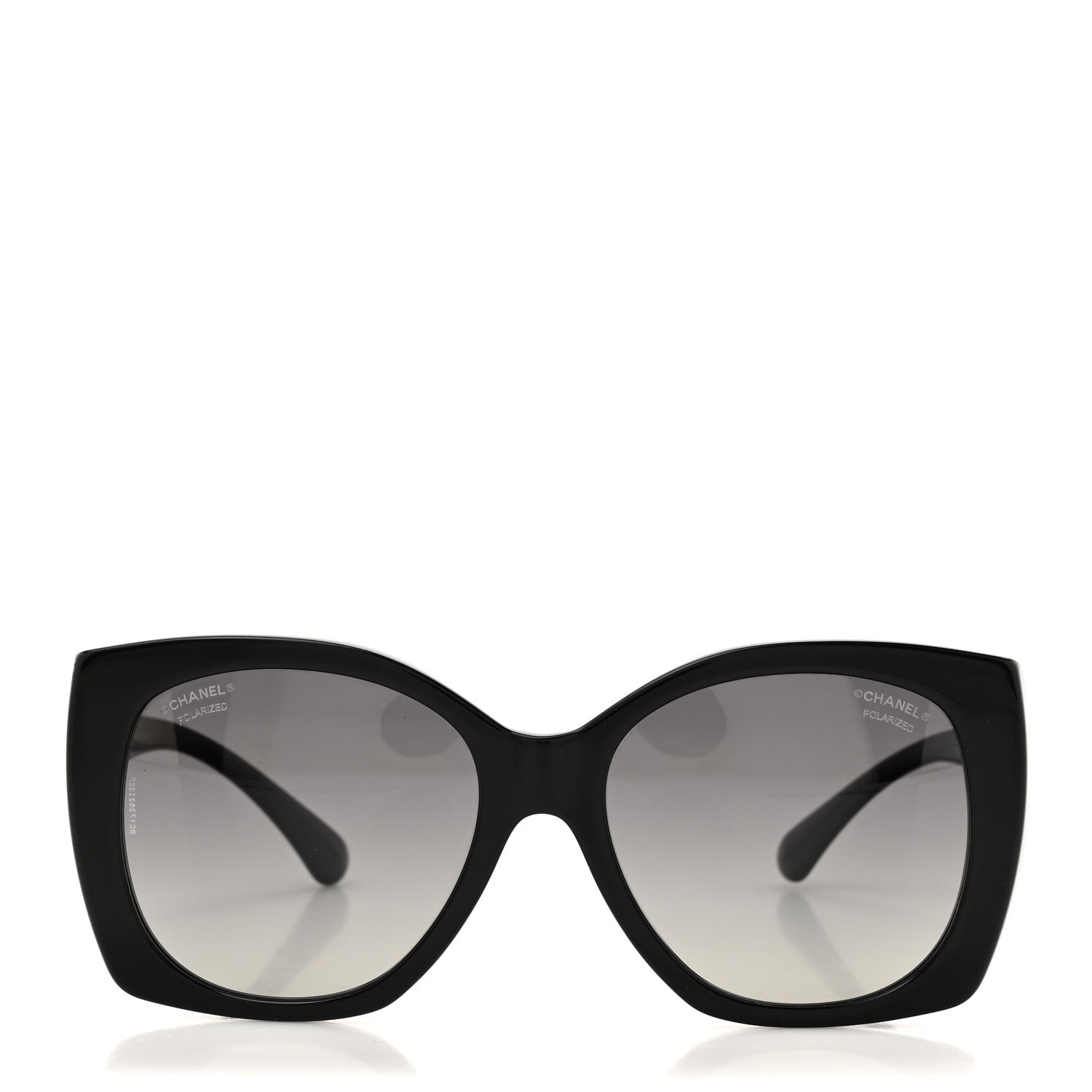 Chanel Acetate Square CC Heart Sunglasses 5519 Black 2 of 8