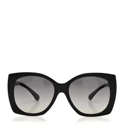 Chanel Acetate Square CC Heart Sunglasses 5519 Black 2 of 8