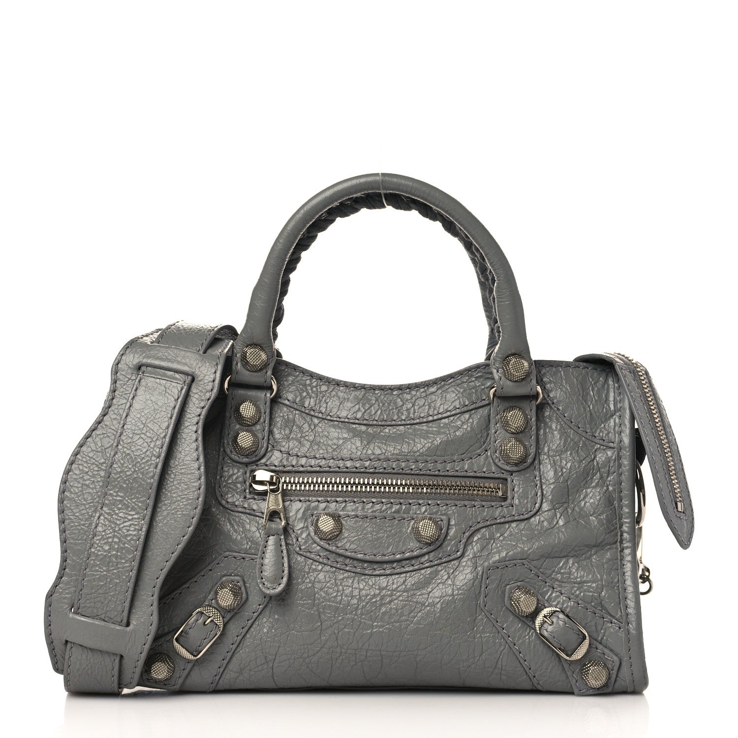 Balenciaga Agneau Giant 12 Silver Hardware Mini City Gris Haussmannien 1 of 9