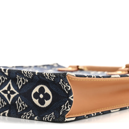Louis Vuitton Jacquard Since 1854 Petit Sac Plat Blue 10 of 14