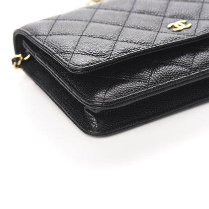 Chanel Caviar Quilted Wallet On Chain WOC Black 8 of 11