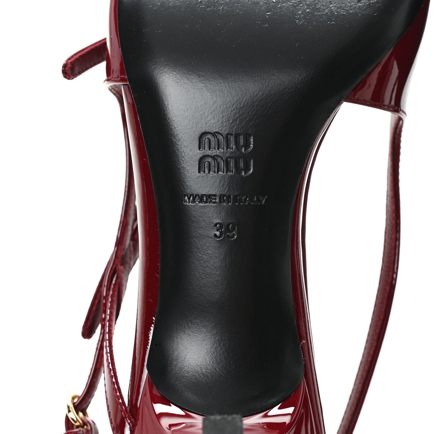 Miu Miu Vernice Buckle 55mm Slingback Pumps 39 Porpora 7 of 9