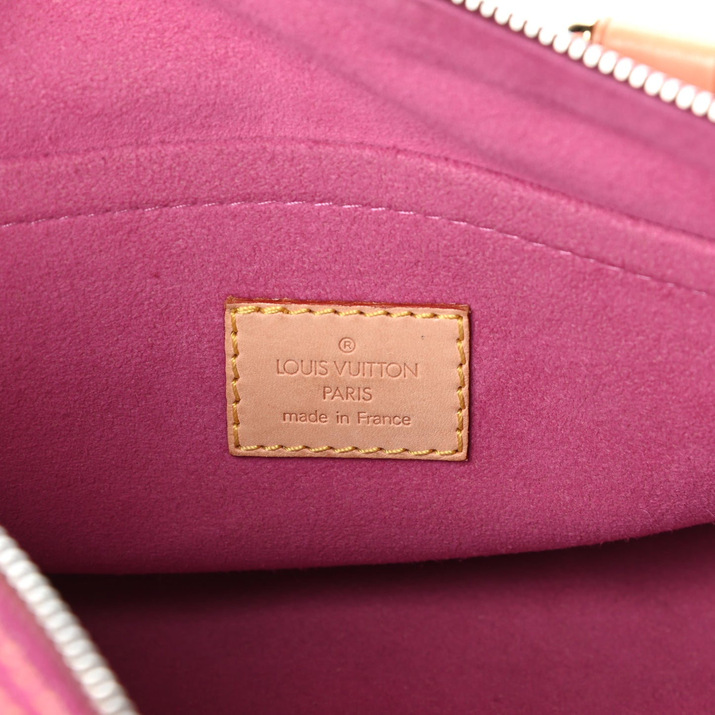 Monogram Denim Neo Speedy Fuchsia