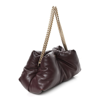 Proenza Schouler Lambskin Puffy Tobo Chain Shoulder Bag Chocolate 3 of 10
