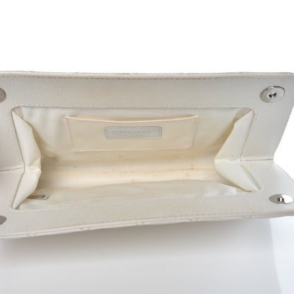 Chanel Caviar Quilted CC Large Clutch Ivory 5 of 12