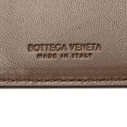 Bottega Veneta Nappa Intreccio Cassette Credit Card Holder Taupe Grey 6 of 7