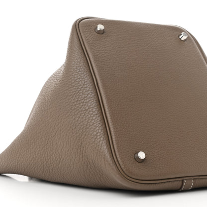 Hermes Taurillon Clemence Picotin Lock 22 MM Etoupe 9 of 12