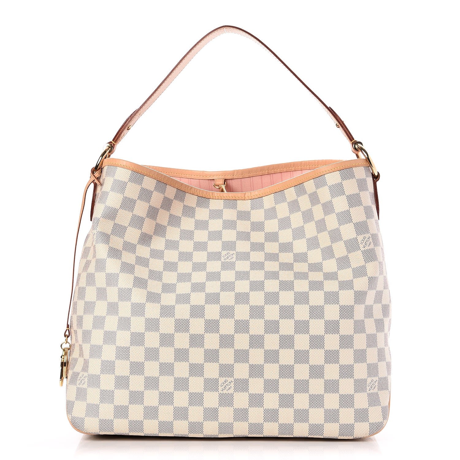 Louis Vuitton Damier Azur Delightful MM Rose Ballerine 1 of 7