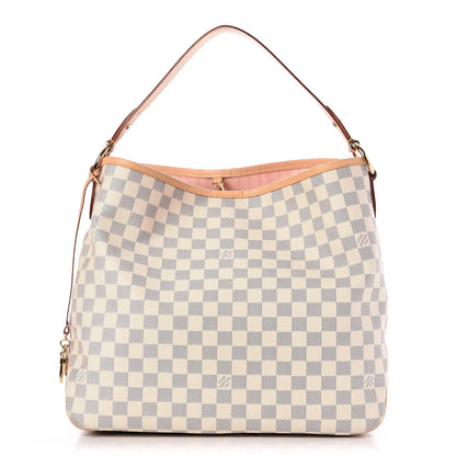 Louis Vuitton Damier Azur Delightful MM Rose Ballerine 1 of 7