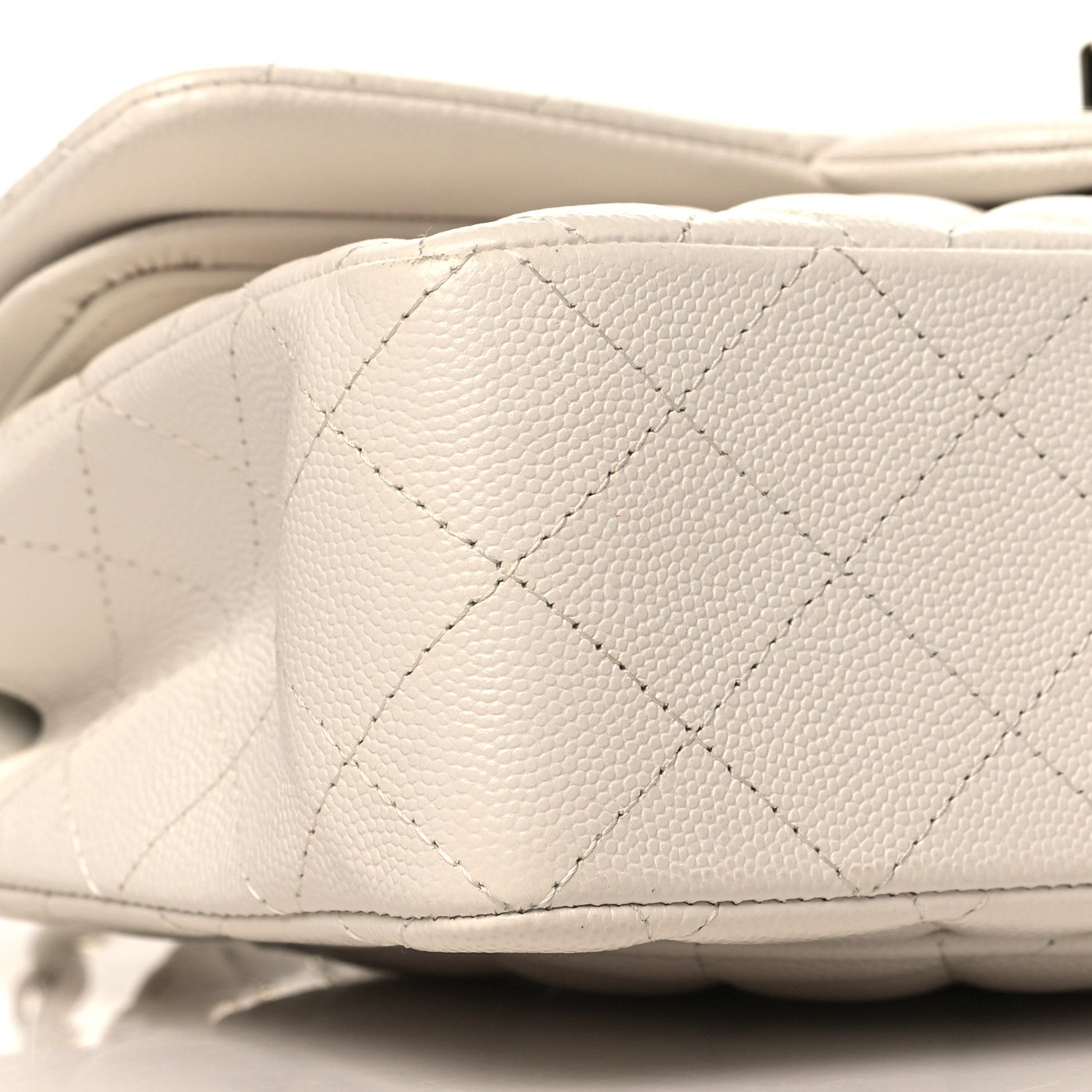 Chanel Caviar Quilted Small Double Flap White 8 of 9