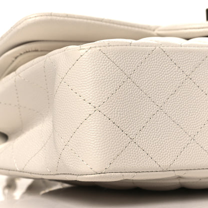 Chanel Caviar Quilted Small Double Flap White 8 of 9