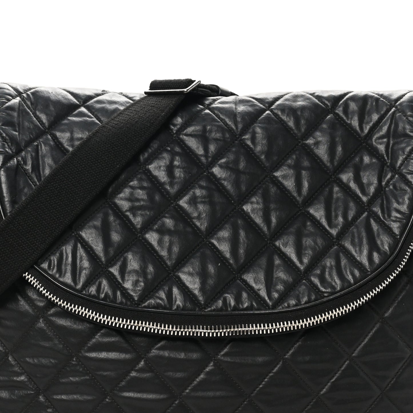 Nylon Quilted XL Coco Cocoon Messenger Black