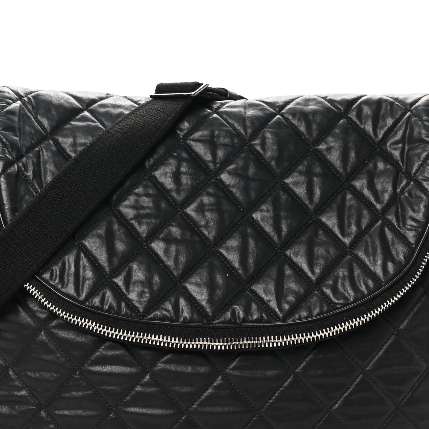 Chanel Nylon Quilted XL Coco Cocoon Messenger Black 8 of 11
