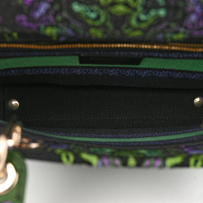 Christian Dior Canvas Embroidered Indian Purple Medium Lady D-Lite Multicolor 5 of 9