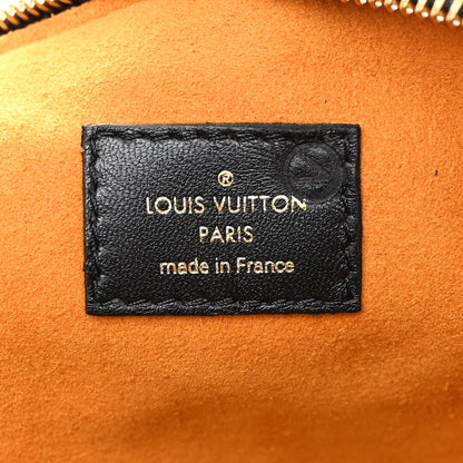 Louis Vuitton Lambskin Embossed Monogram Coussin MM Black 8 of 11