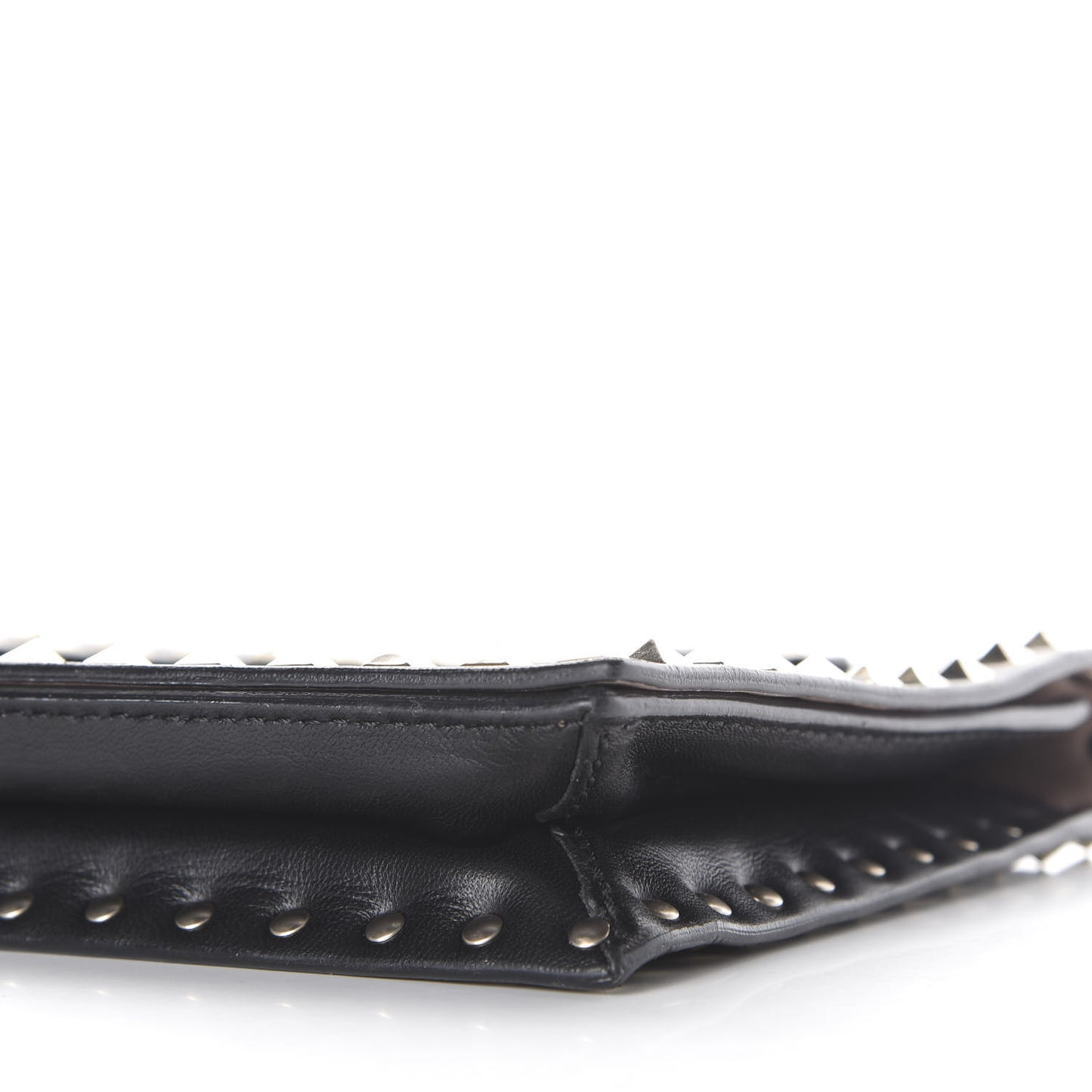Nappa Rockstud Wristlet Clutch Black