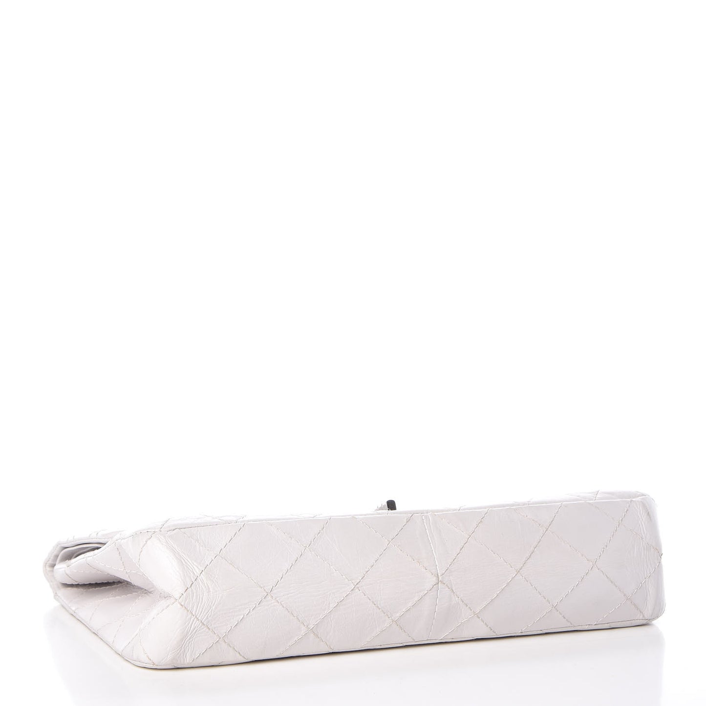 Aged Calfskin Quilted 50th Anniversary 2.55 Reissue 227 Flap White