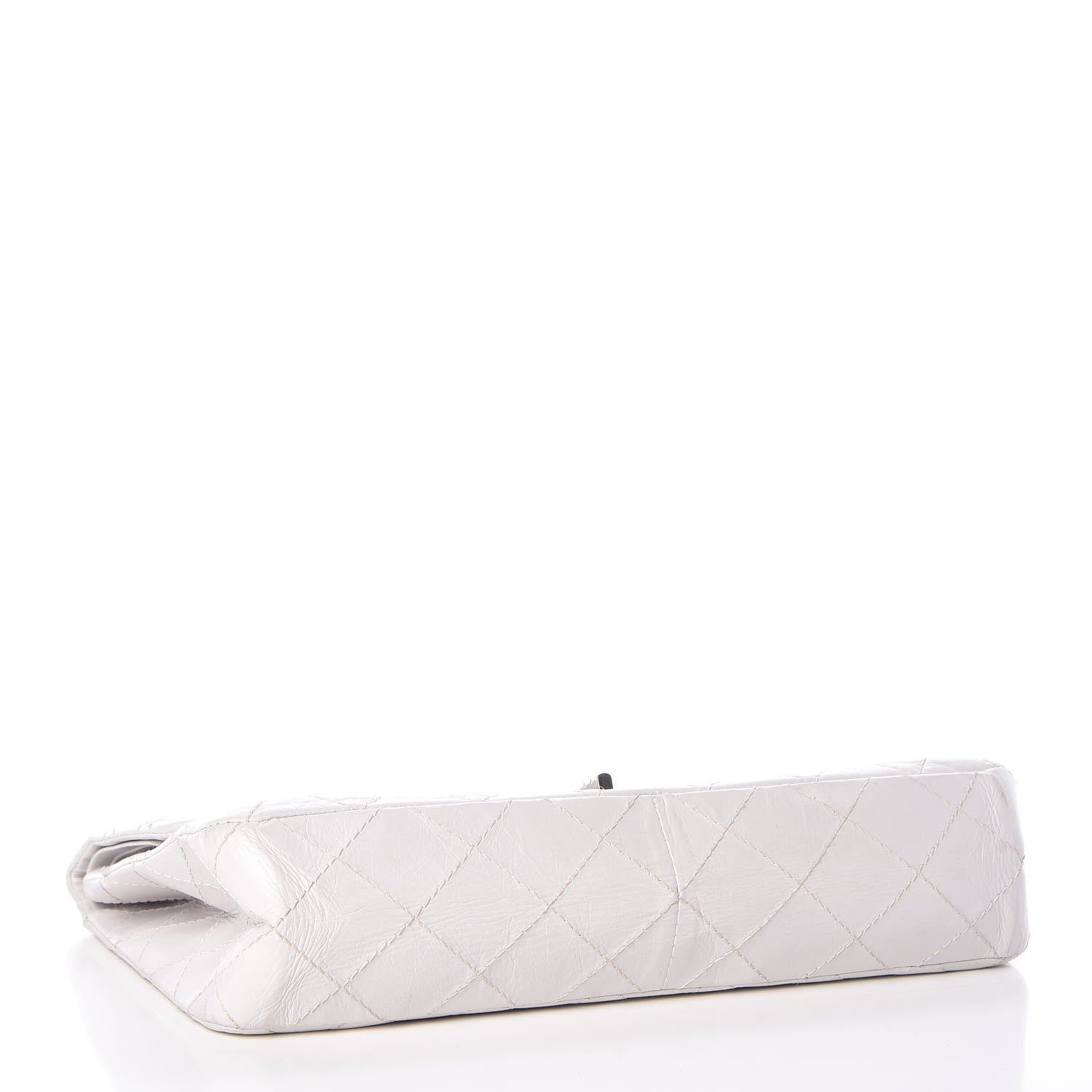 Chanel Aged Calfskin Quilted 50th Anniversary 2.55 Reissue 227 Flap White 4 of 10