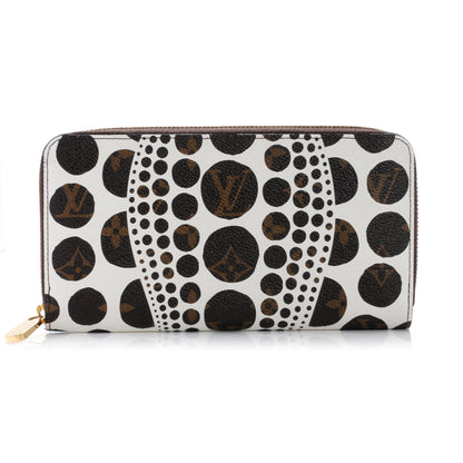 Louis Vuitton Monogram Kusama Pumpkin Dots Zippy Wallet White 1 of 6