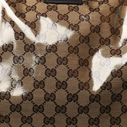 Gucci Crystal Monogram Web Large Carry On Duffle Bag Brown 7 of 9