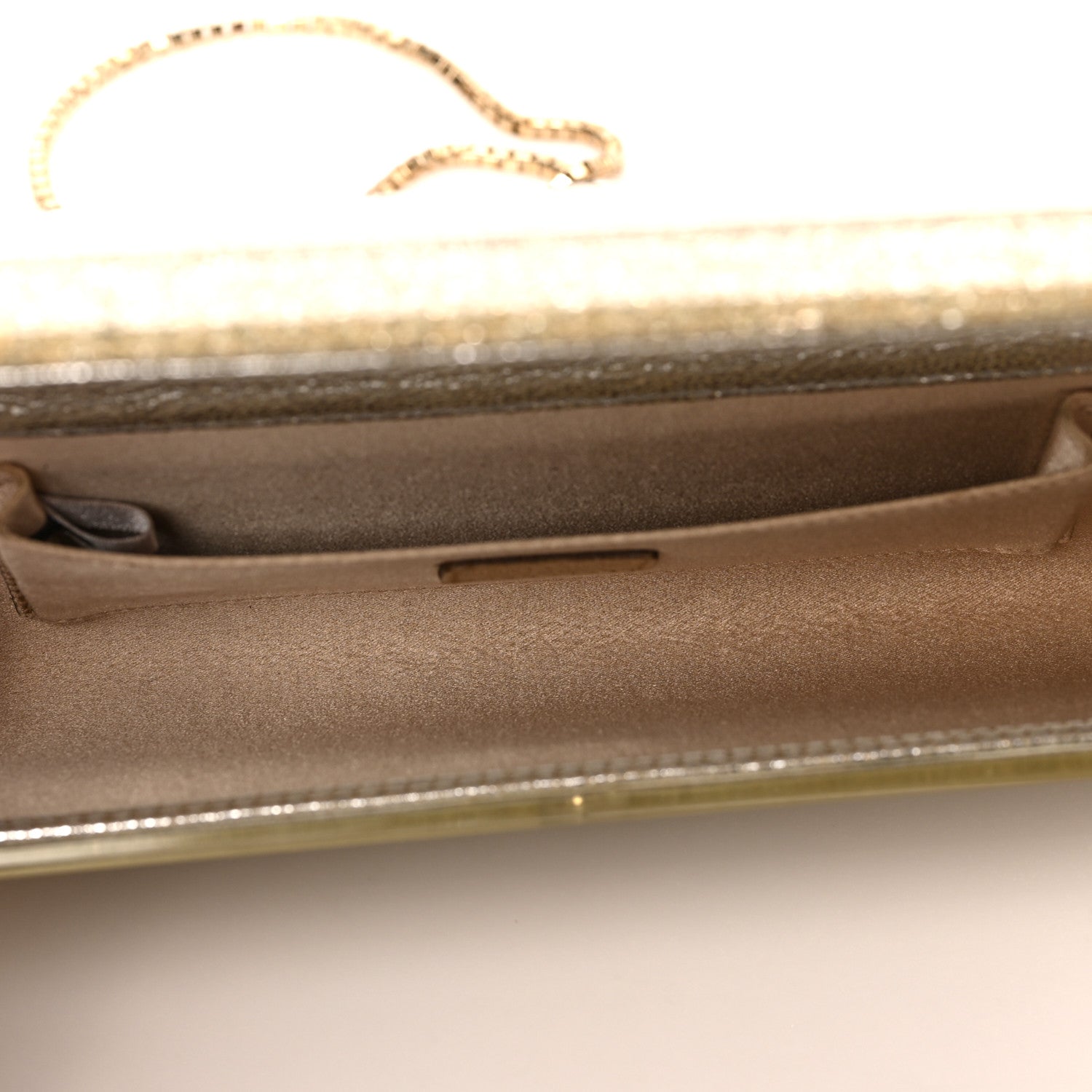Jimmy Choo Acrylic Glitter Sweetie Clutch Champagne 4 of 7
