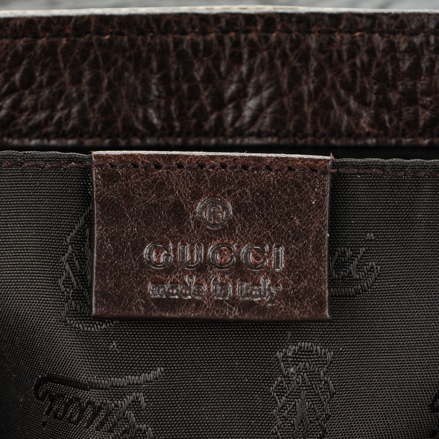 Crystal Monogram Babouska Clutch Dark Brown