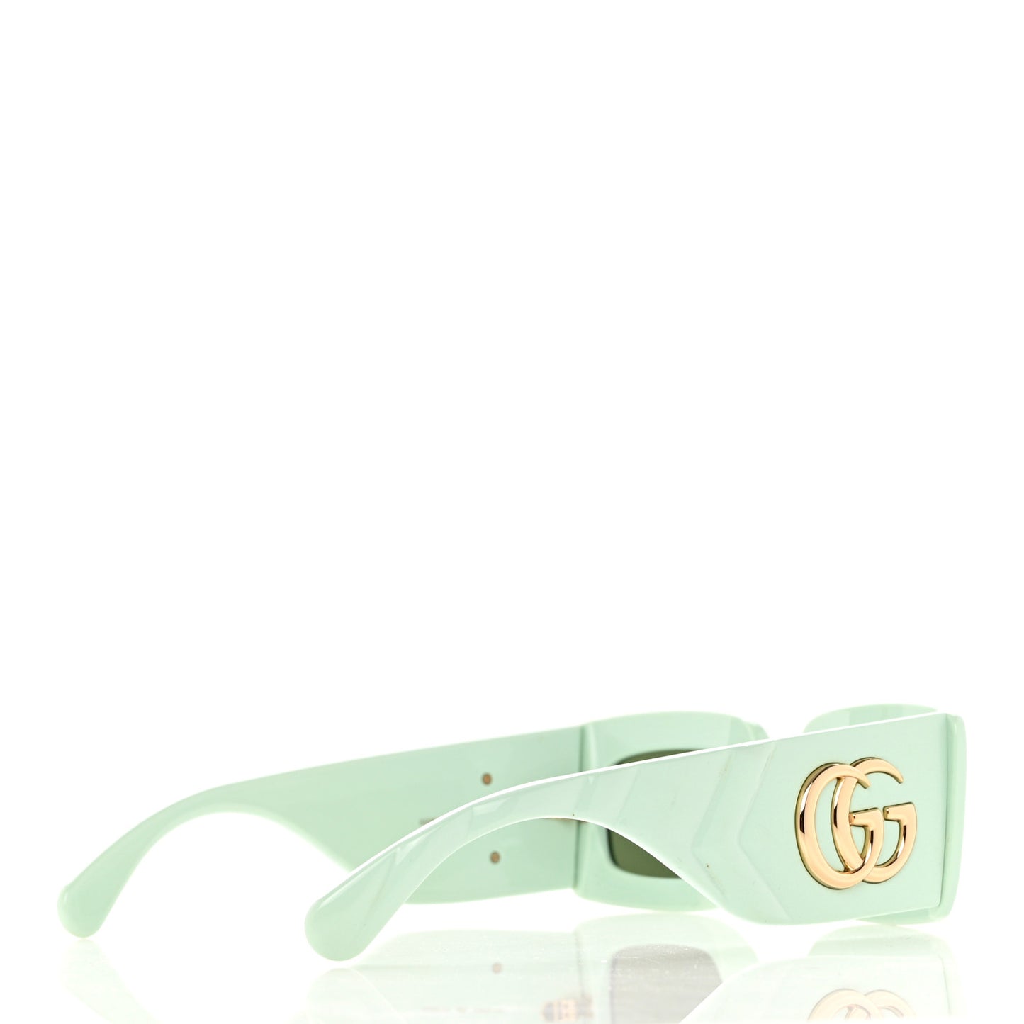 Acetate Rectangular Sunglasses GG0811S Green