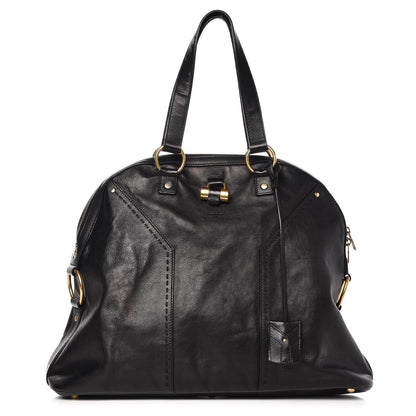 Saint Laurent Calfskin Oversized Muse Black 1 of 8