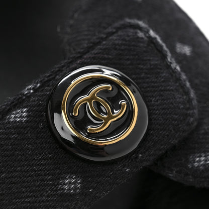 Chanel Denim Printed Dad Sandals 39 Black 11 of 12