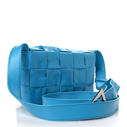 Bottega Veneta Paper Calfskin Maxi Intreccio Cassette Crossbody Bag Pool 3 of 9