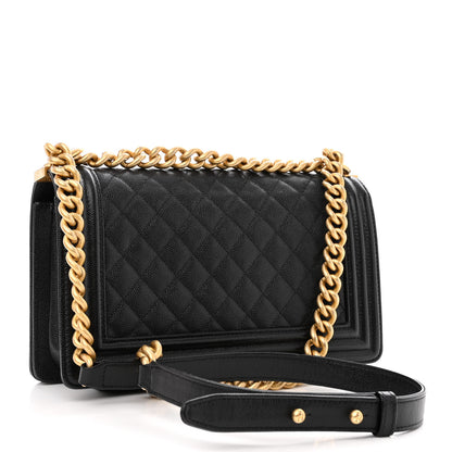 Chanel Caviar Quilted Medium Boy Flap Black 3 of 11