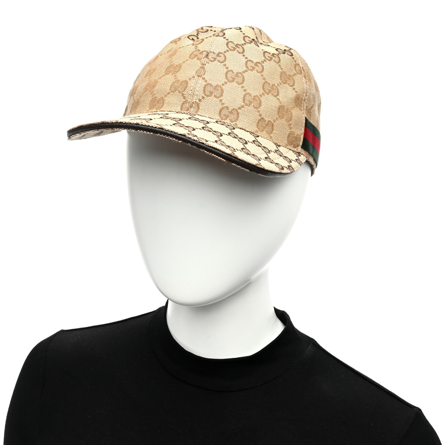Gucci Monogram Web Baseball Hat XS Beige Cocoa 4 of 8