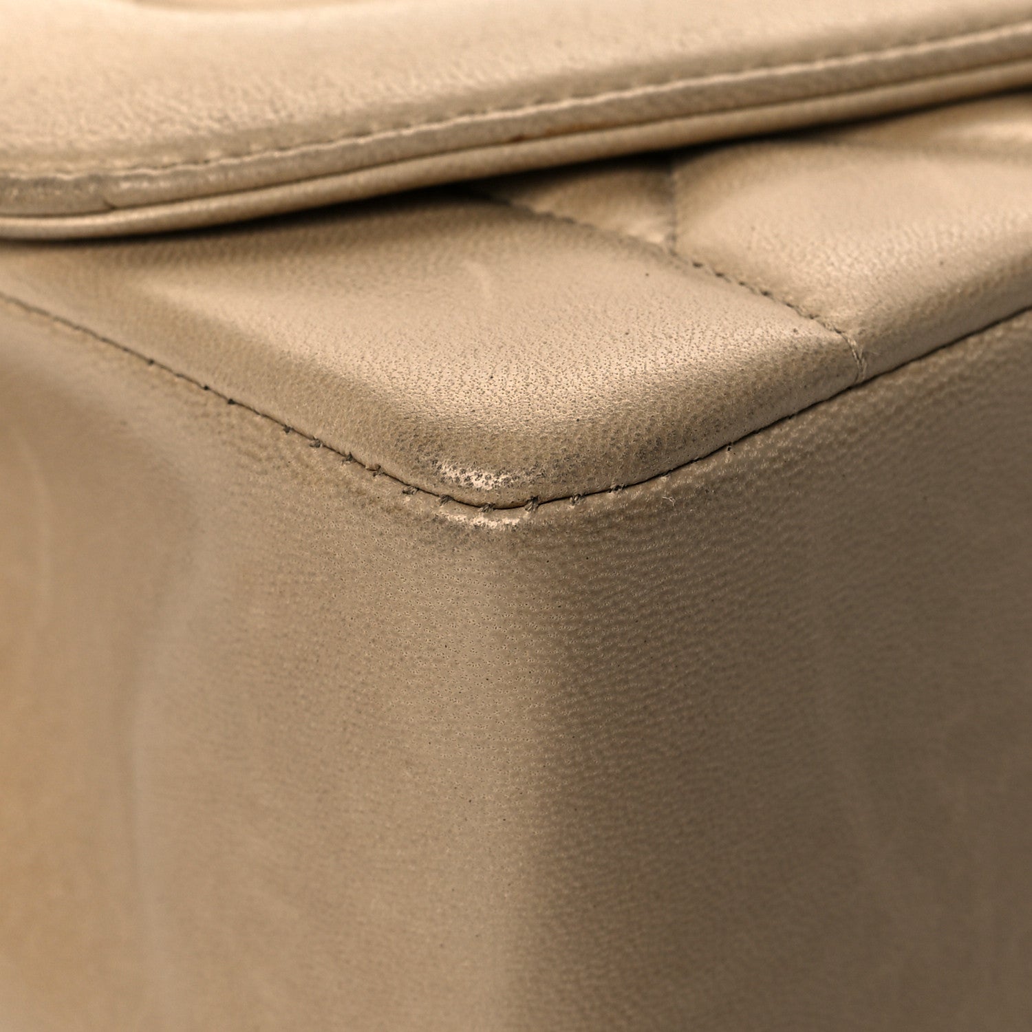 Chanel Lambskin Quilted Medium Single Flap Beige 8 of 17