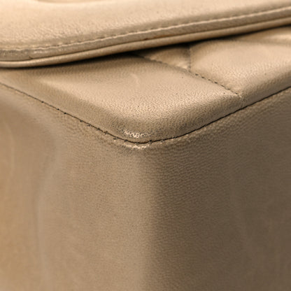 Chanel Lambskin Quilted Medium Single Flap Beige 8 of 17