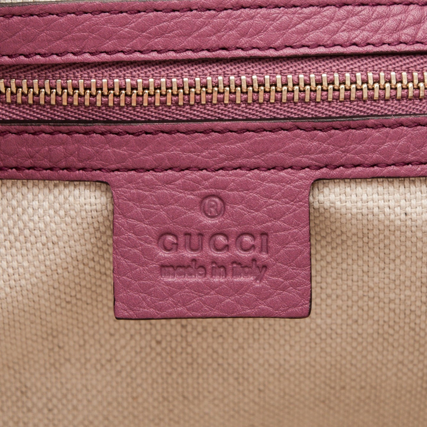 Pebbled Calfskin Medium Soho Chain Shoulder Bag Peonia Flower