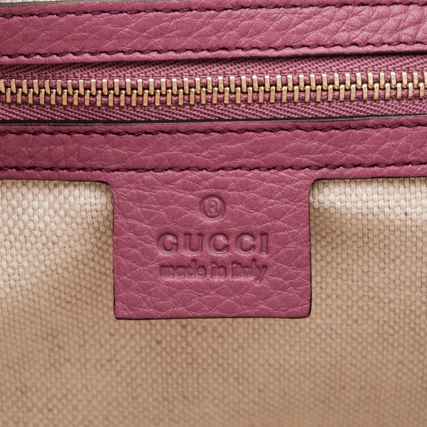 Gucci Pebbled Calfskin Medium Soho Chain Shoulder Bag Peonia Flower 6 of 7