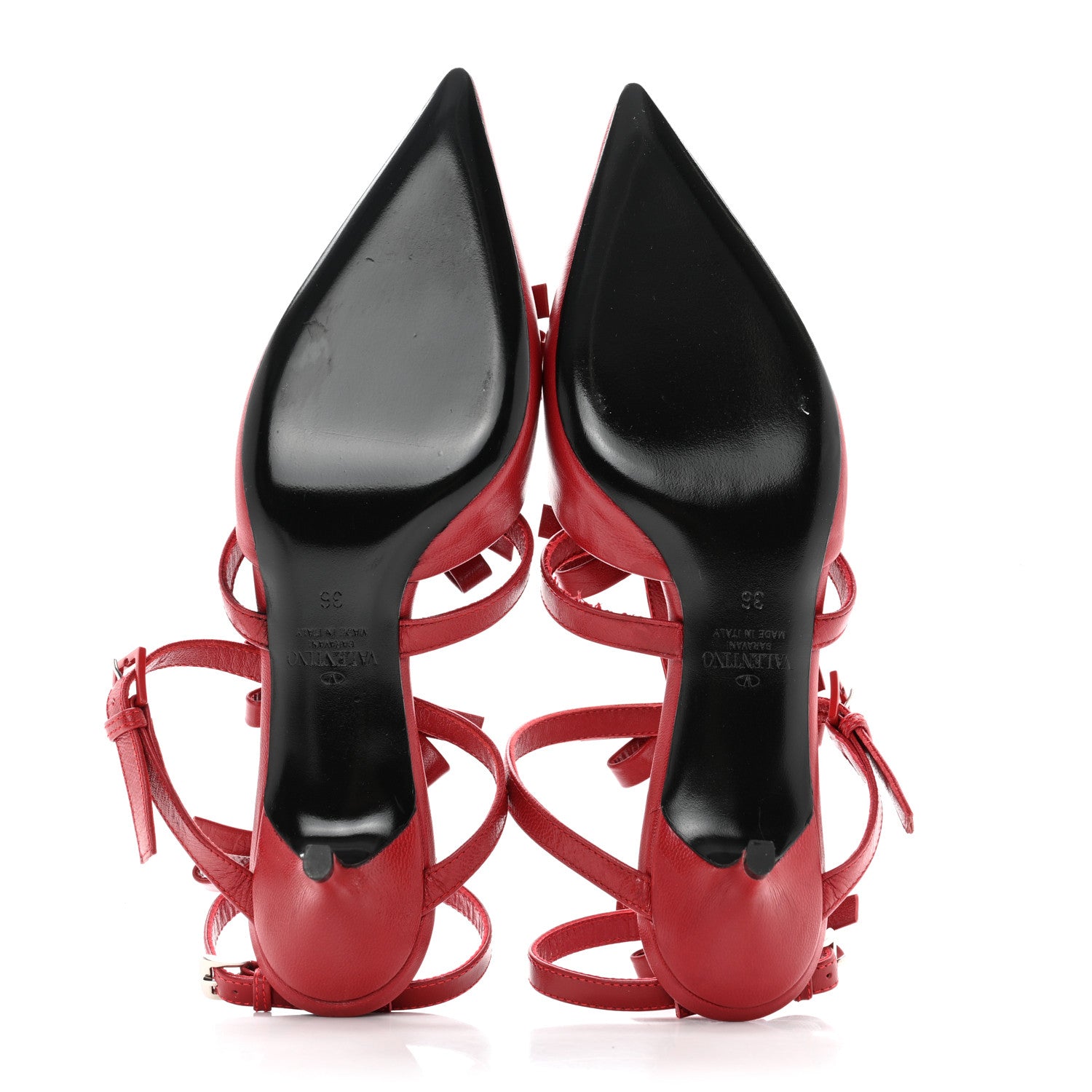 Valentino Garavani Nappa French Bow Gladiator 45mm Sandals 36 Rosso Valentino 8 of 11