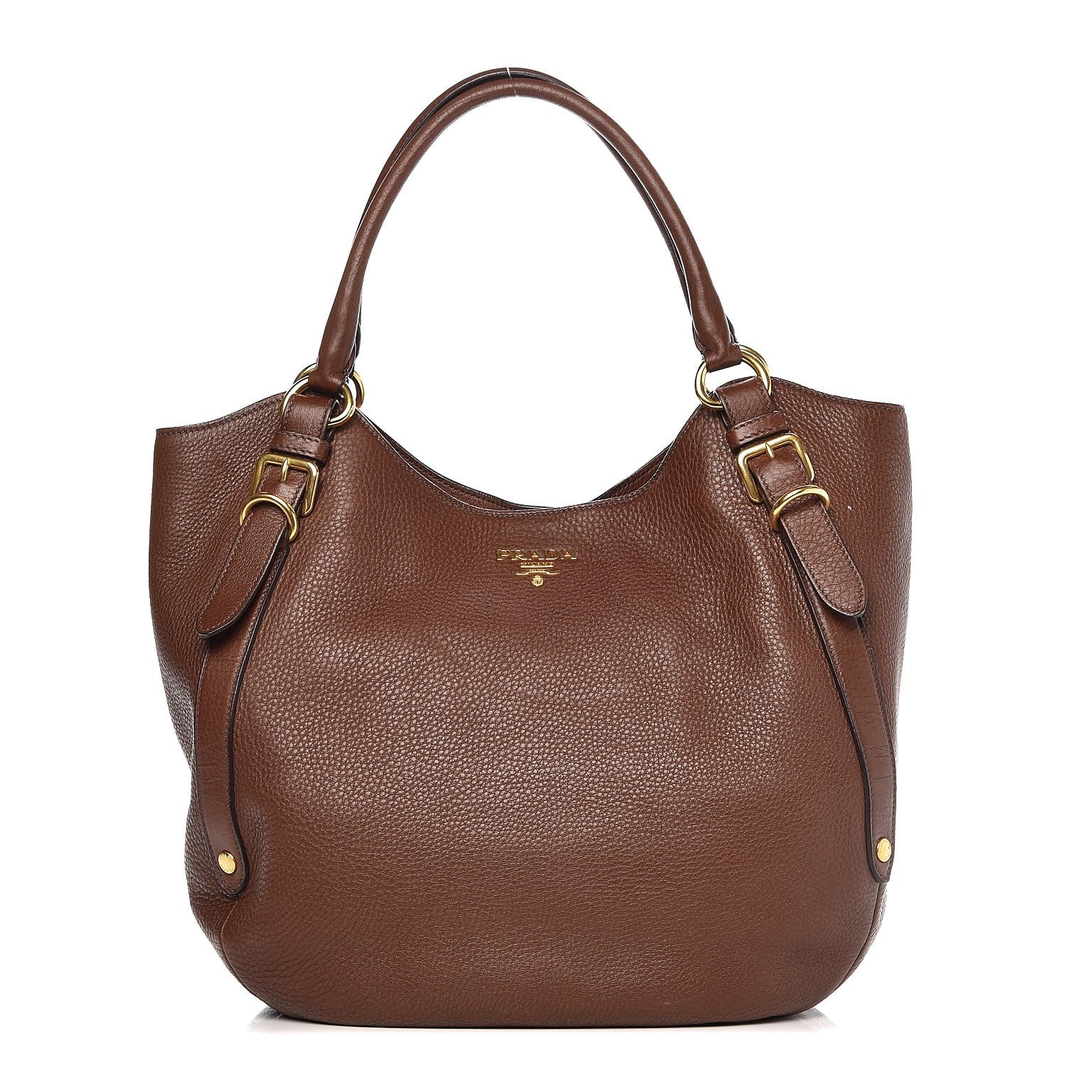 Prada Vitello Daino Tote Palissandro 1 of 9