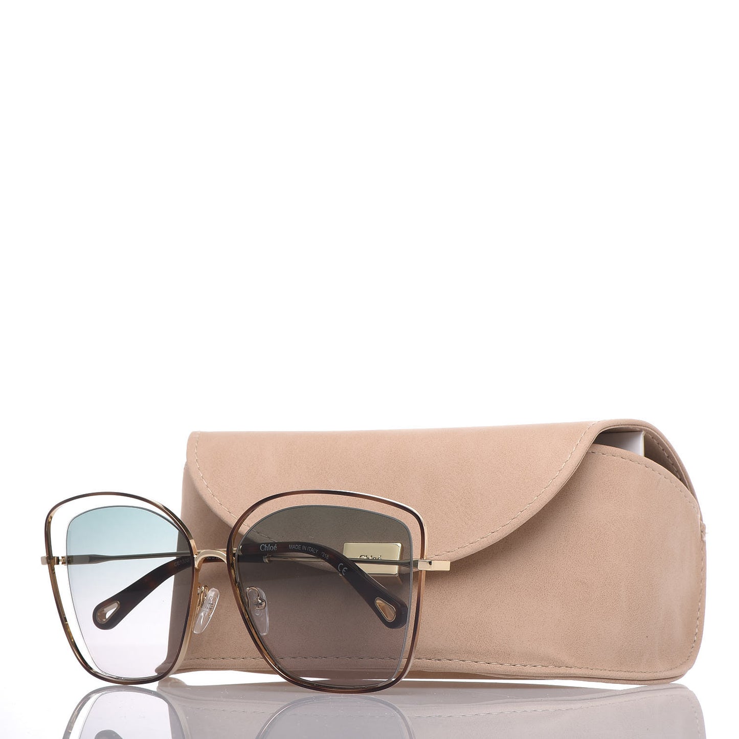 Poppy Aviator Sunglasses CE 130S Gold Havana