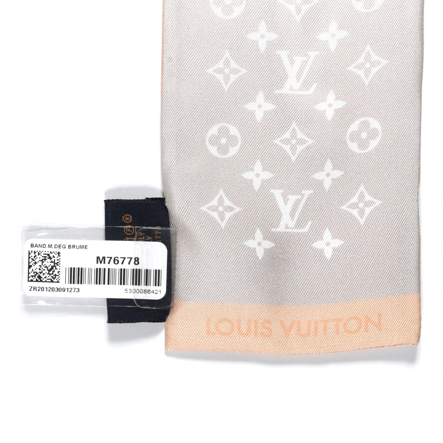 Louis Vuitton Silk Monogram Gradient By The Pool Bandeau Mist 4 of 4