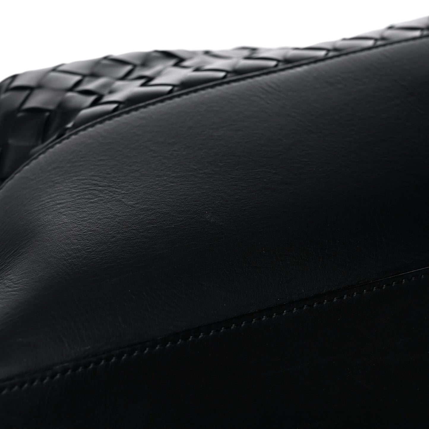 Nappa Intrecciato Maxi Convertible Tote Black