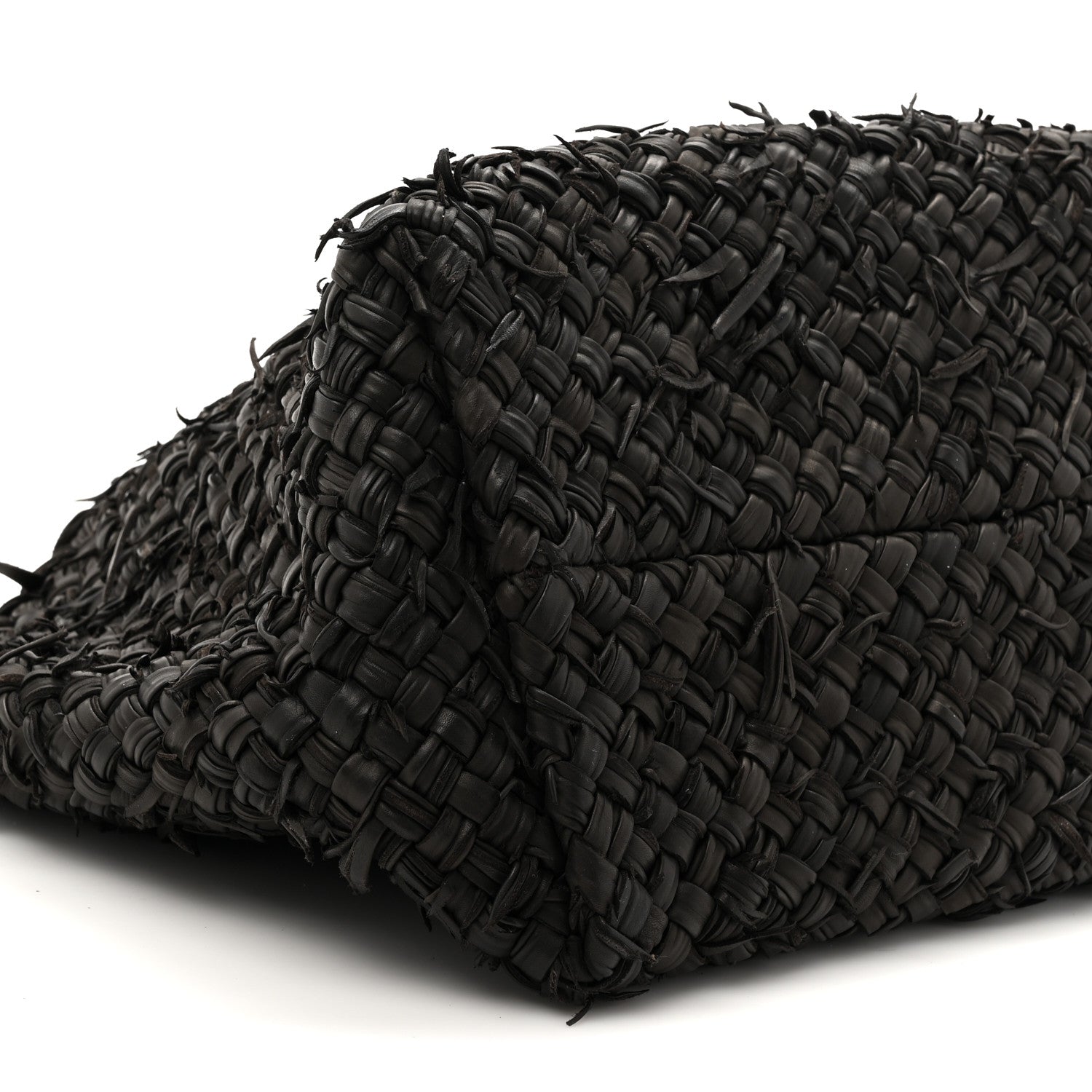 Bottega Veneta Chevre Intrecciato Fringe Netted Medium Cabat Tote 10 of 12