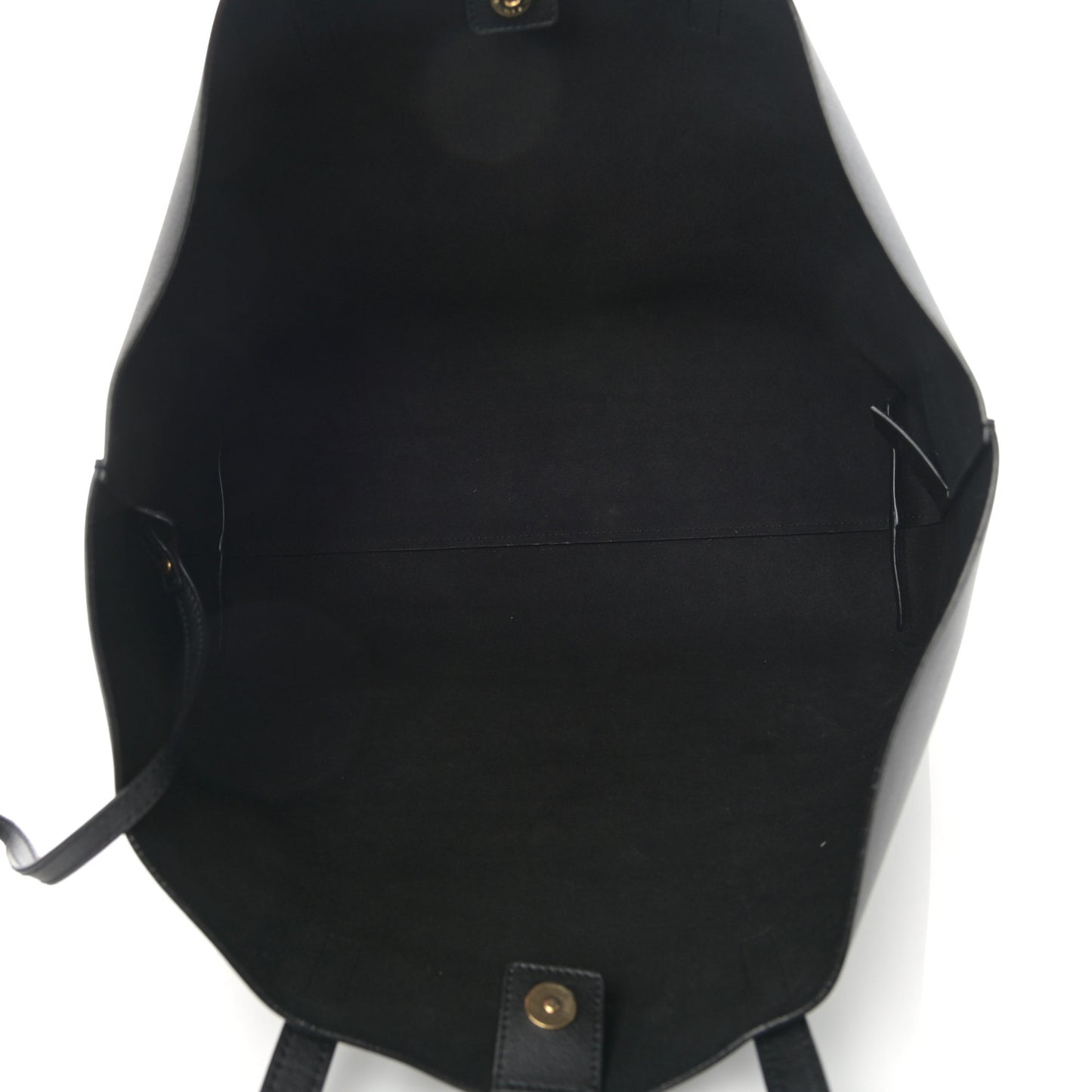 Calfskin Large Shopping Tote Black