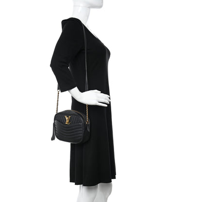 Louis Vuitton Calfskin New Wave Camera Bag Black 2 of 10