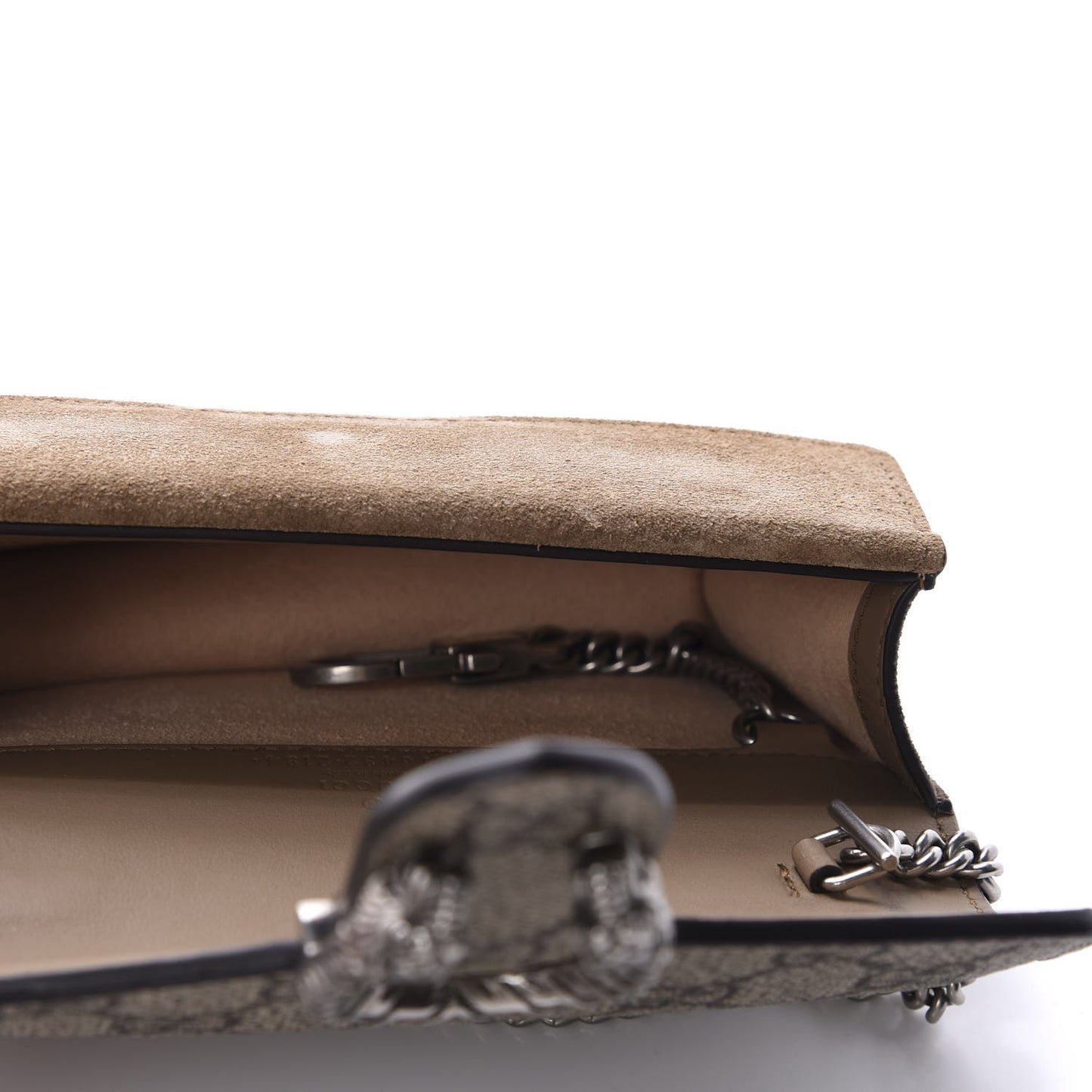 GG Supreme Monogram Super Mini Dionysus Shoulder Bag Taupe