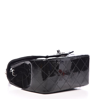Chanel Patent Calfskin Sparkle Quilted Mini Square Flap Black 4 of 14