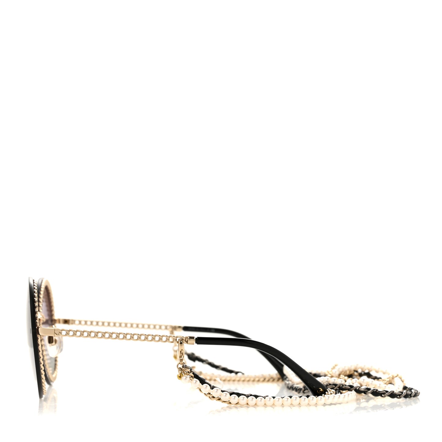 Round Chain Sunglasses 4245 Gold